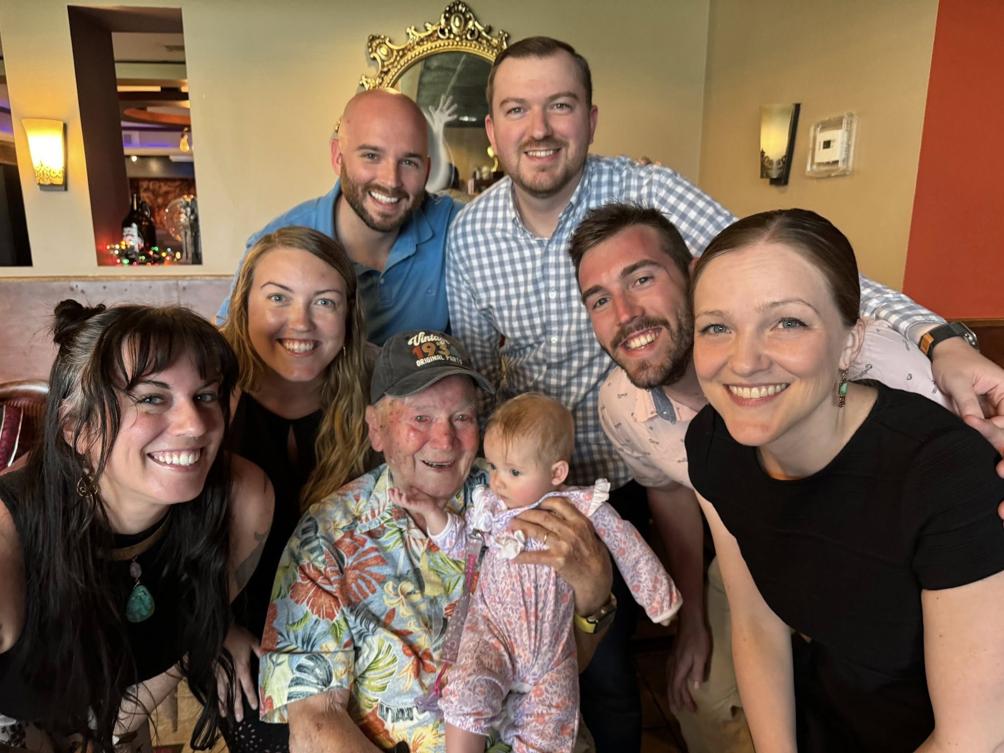 grandkids and the first great grandbaby